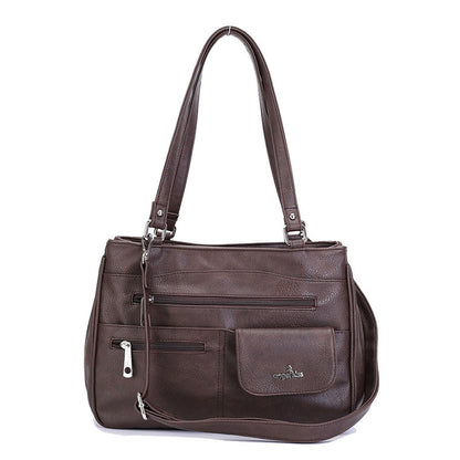 👛Geantă de mână din piele pentru femei, capacitate mare, disponibilă în mai multe culori