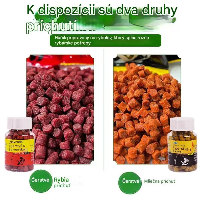 🎣【Rybárčenie za pár sekúnd】【5 fliaš】Čerstvé granule návnady zo živočíšnych bielkovín