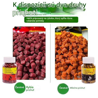 🎣【Rybárčenie za pár sekúnd】【5 fliaš】Čerstvé granule návnady zo živočíšnych bielkovín