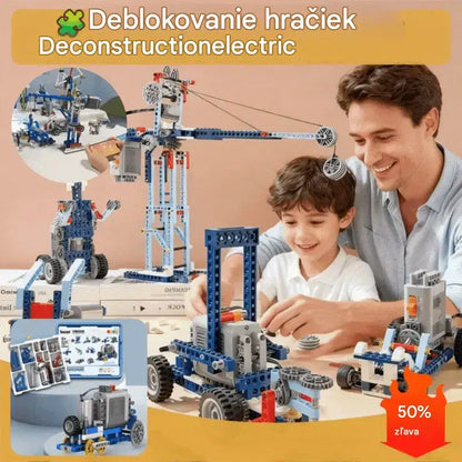 🤖🧩【Časovo obmedzená ponuka: 50% zľava】Detská stavebnica elektrického robota - stavebné kocky