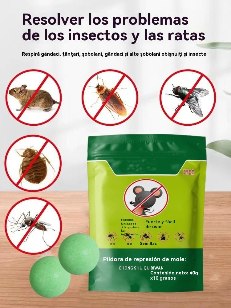 【Compra 5 y llévate 5 gratis, precio súper bajo – 🔥 últimos 3 días】Pastillas potentes antirratones y antipolillas, con ingrediente de flor de cristal.
