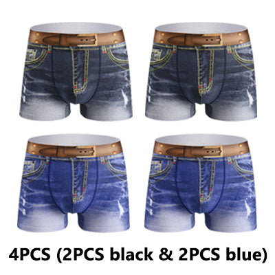 🩳50% OFF【4 kusy】Pánske priedušné bavlnené boxerky