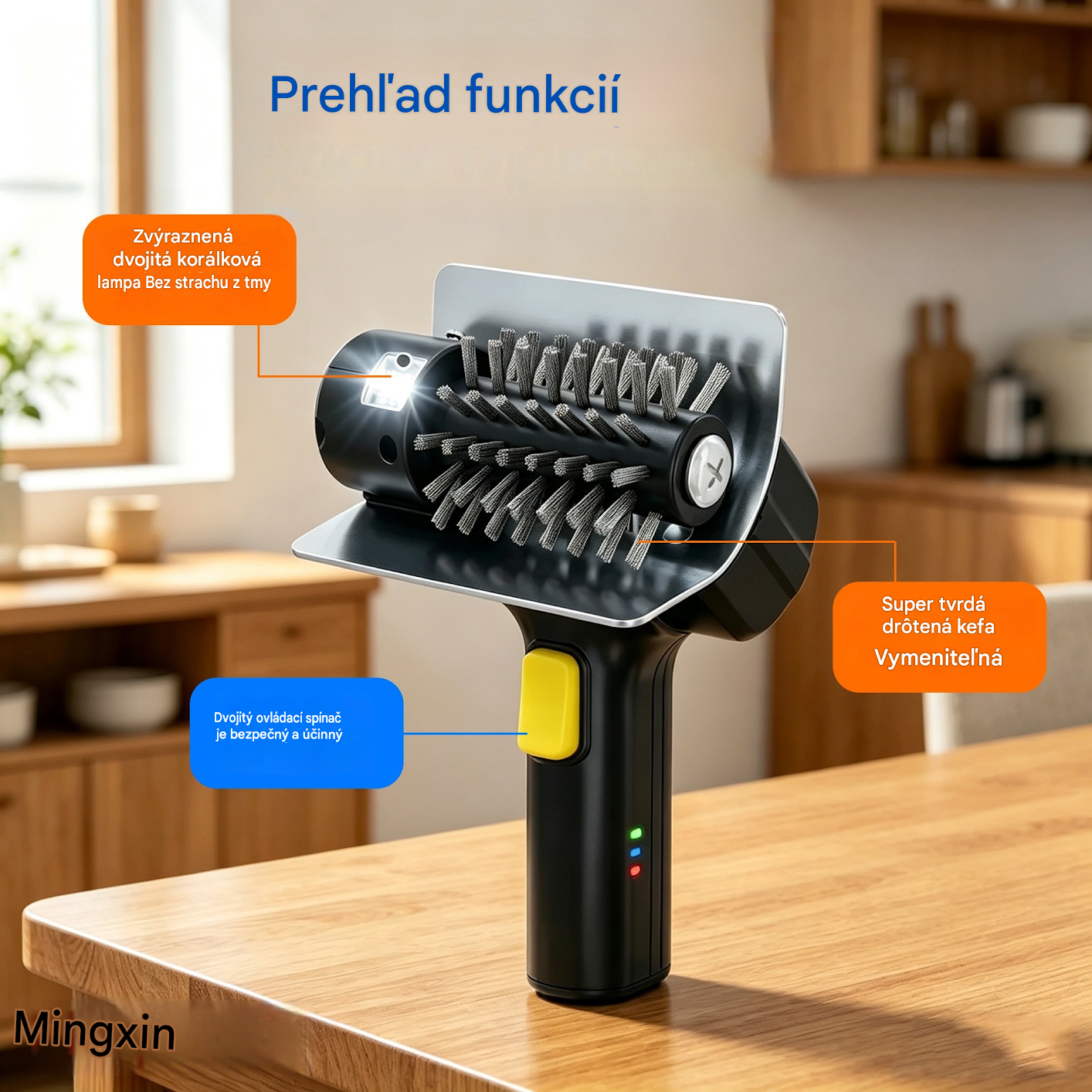 🔋🧹 Bezdrôtová elektrická čistiaca kefa na gril – lítiová batéria, multifunkčná, ľahko použiteľná 🔥🍖