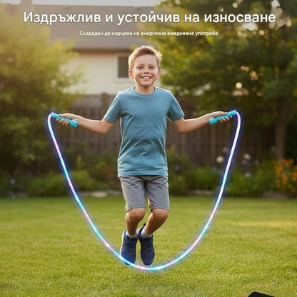 🏃🌈 LED svietiace švihadlo pre deti
