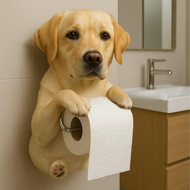 🐕🔥【Descuento del 50%】Porta rollo de papel higiénico con diseño de perrito, ¡en venta caliente!