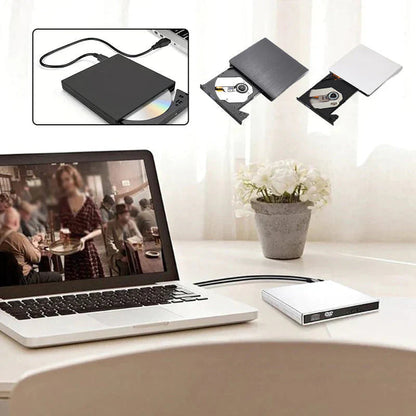 📢📢 50% отстъпка! 💿💻 Външен CD/DVD четец – Plug & Play, преносим и съвместим с Mac/Windows