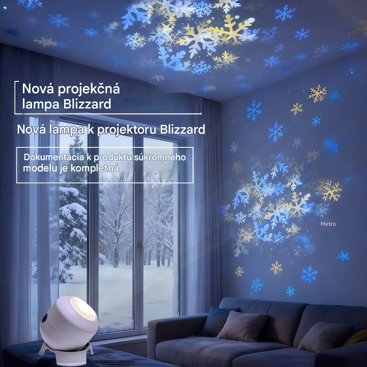 🔥 ✨[Časovo obmedzená ponuka: 50% zľava] Nová dynamická rotačná farebná LED lampa do projektora