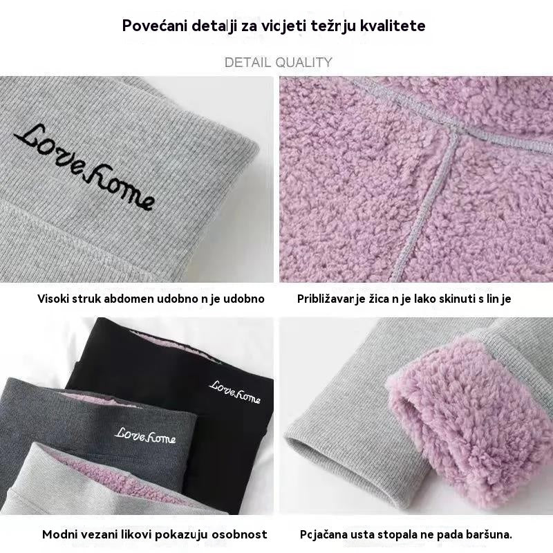 🔥39%OFF【40-100kg】Tople pamučne hlače s flis podstavom i zadebljanim gornjim slojem
