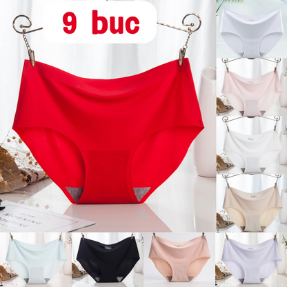 💖【Zestaw 9+9 GRATIS】Antybakteryjne figi damskie z lodowego jedwabiu – wyszczuplają brzuch