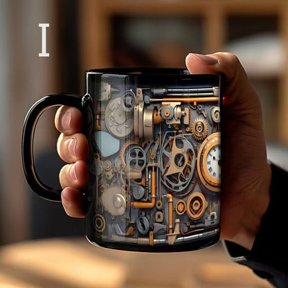 🔥☕【¡Último día! Compra 1 y llévate 1 gratis】Nueva taza de cerámica con diseño de herramientas para mecánicos