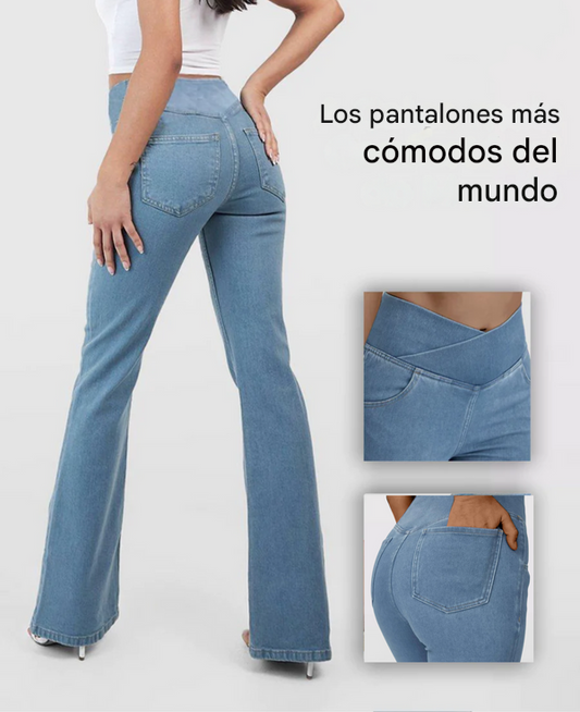 👖✨【Descuento del 50 % por tiempo limitado】¡Súper tendencia! Vaqueros de cintura alta que estilizan y realzan los glúteos 💖