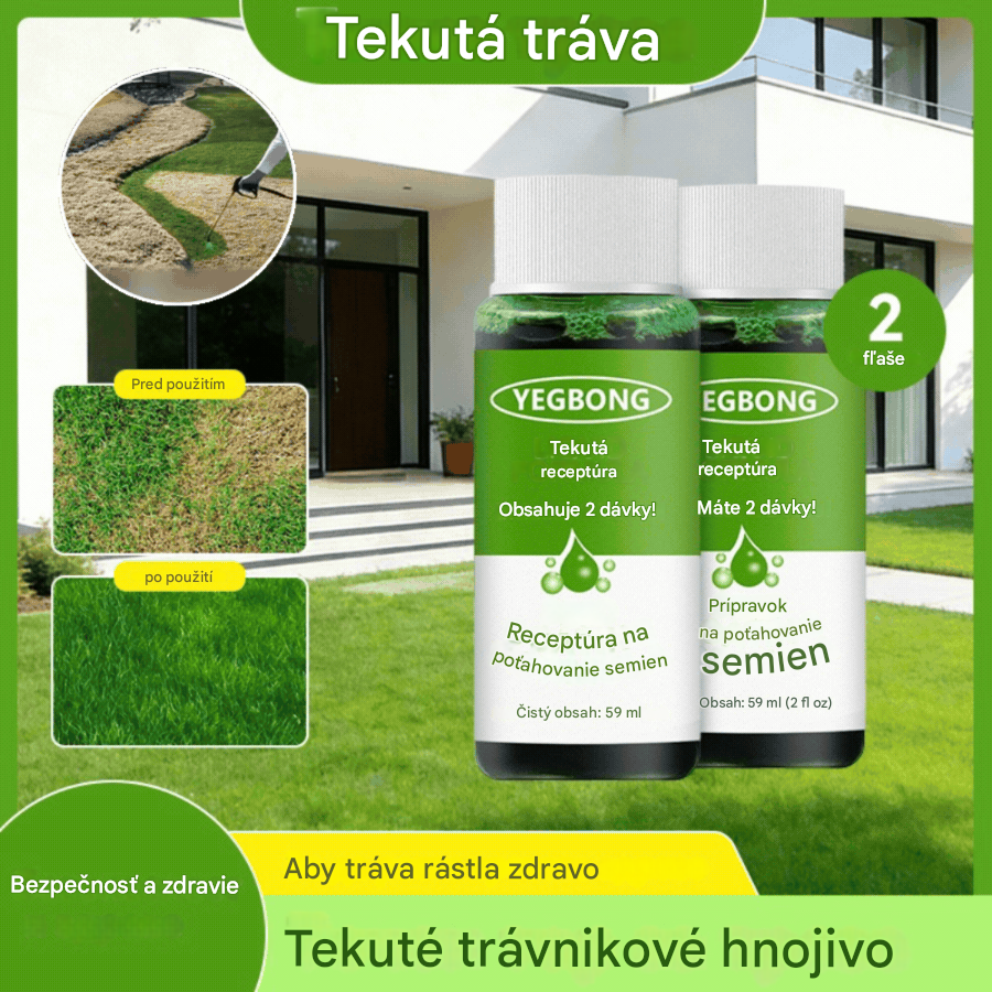 🌿🌿【2 kusy】Tekutý prípravok na starostlivosť o trávnik, tekutá živina na sadenie trávy