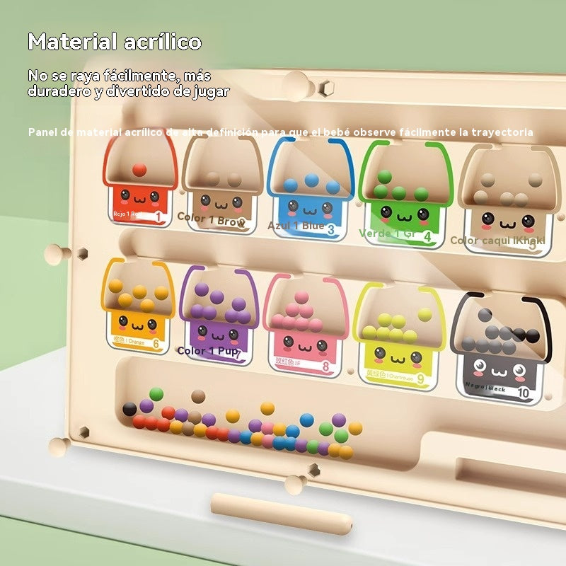 🎁🧒【Descuento por tiempo limitado -50%】Labertinto magnético de madera más vendido, juguete educativo y manual para niños.