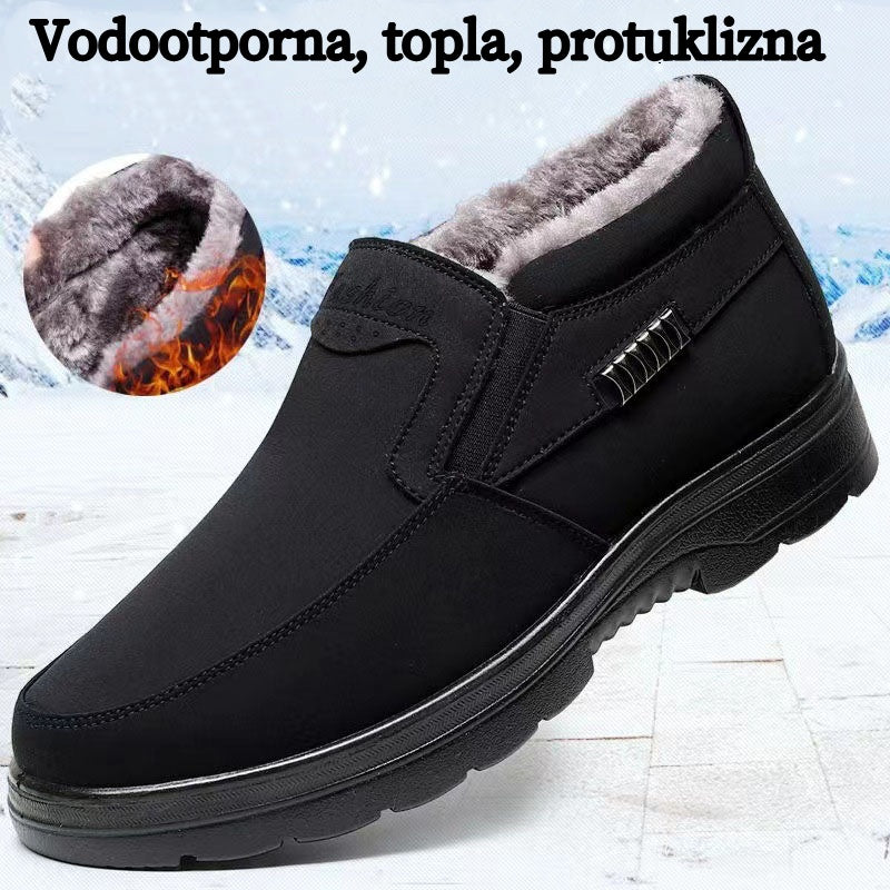 🔥【Ograničena ponuda】❄️Bestseler muške zimske čizme s postavom, vodootporne i tople.
