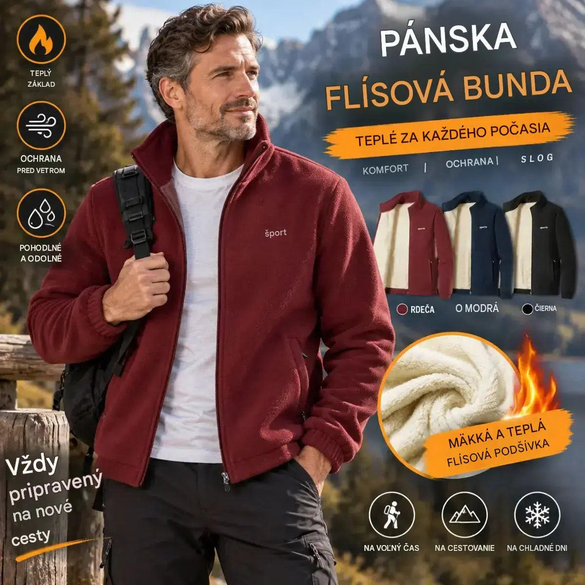 ⛄【M-5XL】Nová pánska jesenno-zimná bunda z hrubej ovčej kože - teplá, pohodlná a vetruodolná, zimná nevyhnutnosť.