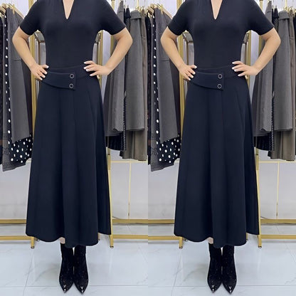 👗🎀【Polovičná zľava】【S–4XL】Vlnená sukňa na jeseň a zimu