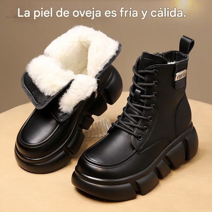 👢【50% de descuento por tiempo limitado, últimos 3 días】Nuevas botas de mujer de cuero suave y lana