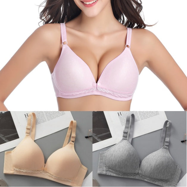 🥰 (3 броя) Сутиен с отваряне отпред👙 Тънък, с повдигащ ефект, против увисване
