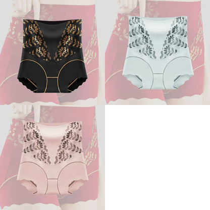 🌸【Set de 3】Pantaloni cu talie înaltă care controlează abdomenul 🩲 💖
