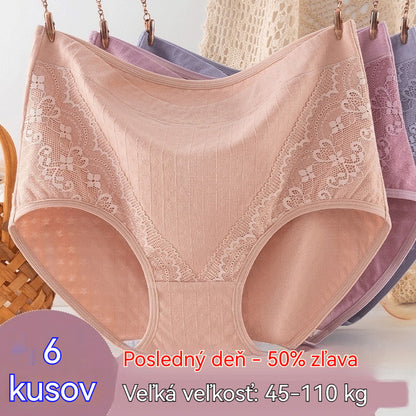 🔥🩲(6 ks) Posledný deň – 50% zľava – Vysoký pás antibakteriálne sťahovacie nohavičky