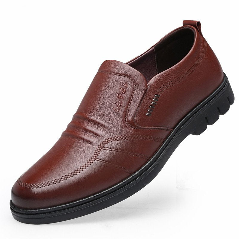 🔥👞【50% časovo obmedzená zľava】Jednoduché, casual, pánske kožené pracovné topánky
