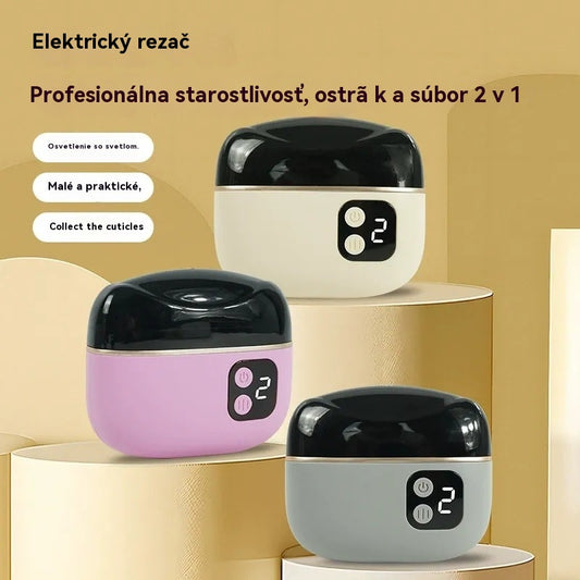 ✨💅【Limitovaná zľava -50%】Nový prenosný bezdrôtový 2-v-1 plne automatický elektrický zastrihávač/pilník na nechty