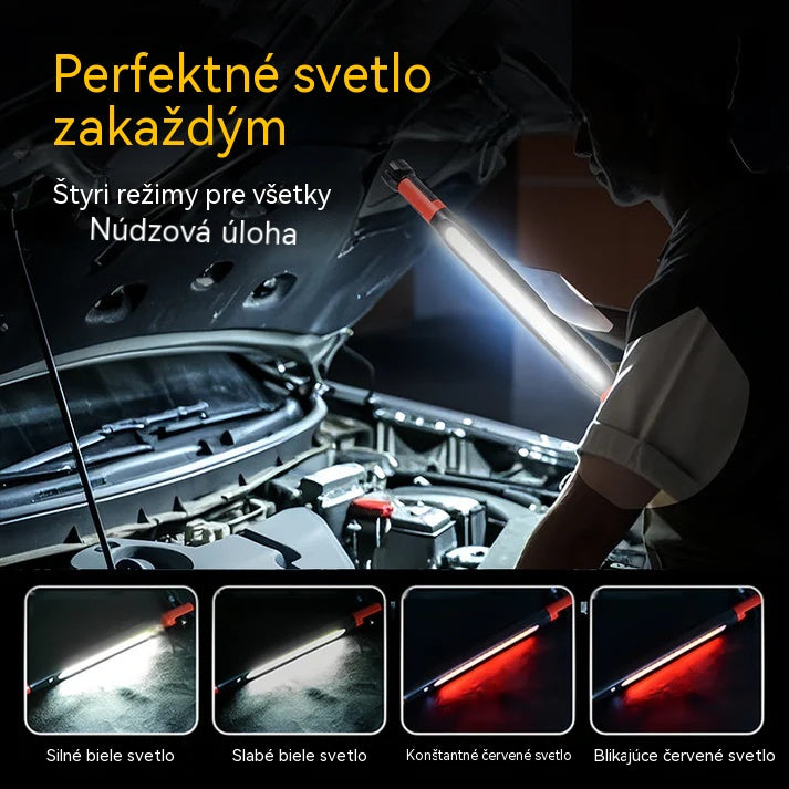 📢💡Nabíjateľné pracovné svetlo 4 v 1: Bez použitia rúk kdekoľvek.