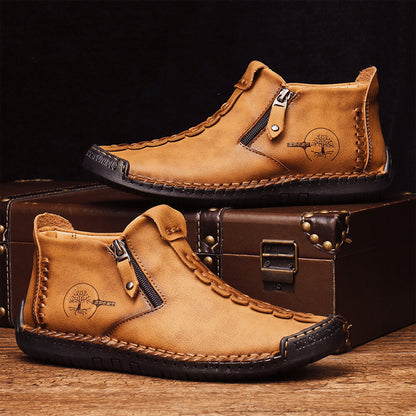 👞💥【Sezonski popust 50%】Novost Zima 2025: Moški Martens čevlji z mehko krzneno podlogo in zadrgo
