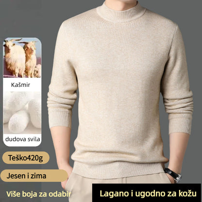 🔥【Sezonski popust 50%】Muška košulja s kašmirskim ovratnikom ✅ Mekana i ugodna za kožu ✅ Moderna i lako se kombinira