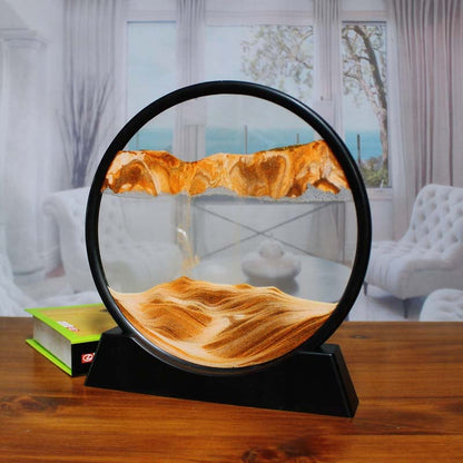 🌄🌄Adornos de arenas movedizas 3D para decoración del hogar con forma de montaña y río antiguos