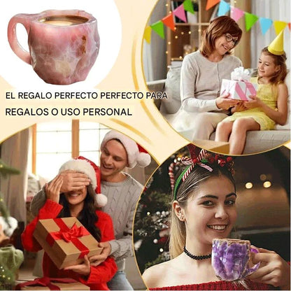 50%OFF🥰【salud + cerca de la naturaleza】 taza de café mineral de cristal