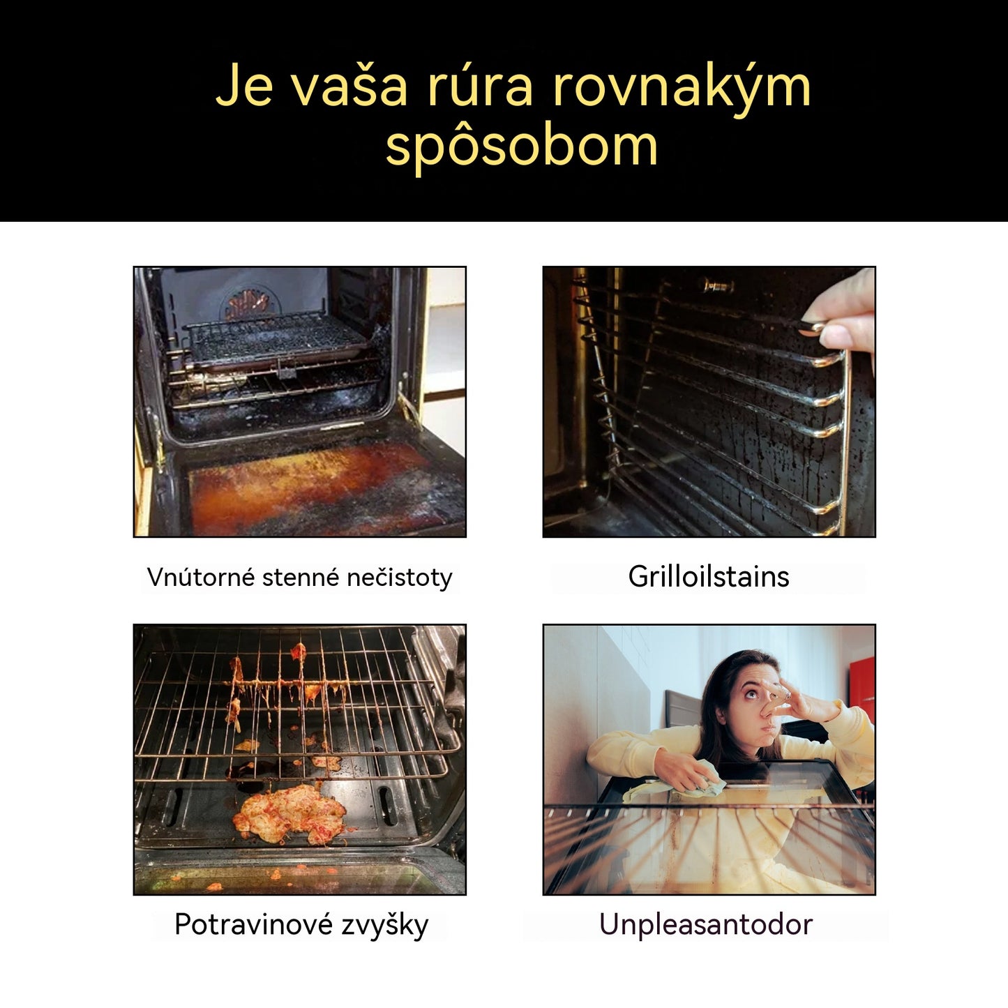 【2 položky】🧼Vysokoúčinný čistiaci sprej na rúry a grily: Ľahko odstraňuje mastnotu a zvyšky jedla – nie je potrebné drhnúť!
