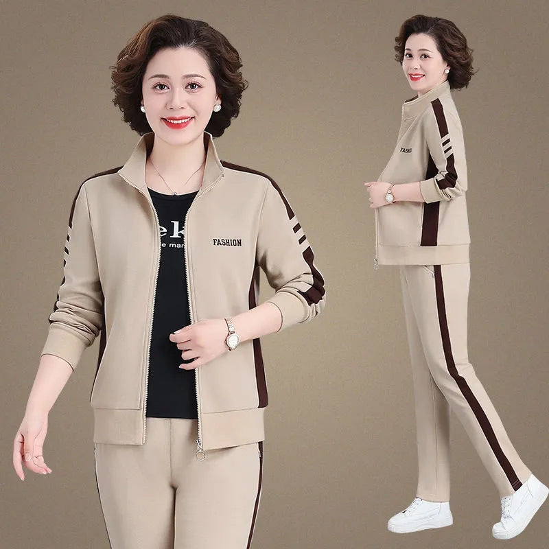 🔥【50% zniżki】🔥【M-5XL】【Kurtka + Spodnie】😍 Nowy jesienny codzienny zestaw sportowy, duży rozmiar