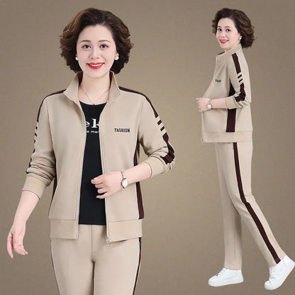 🔥【50% zniżki】🔥【M-5XL】【Kurtka + Spodnie】😍 Nowy jesienny codzienny zestaw sportowy, duży rozmiar