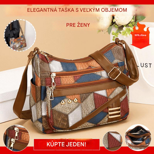 👜🔥 【Posledný deň, časovo obmedzená 50 % zľava】 Nová módna dámska kabelka cez rameno z mäkkého PU v kombinovaných farbách