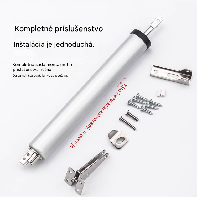 👍👍 Pneumatický zatvárač dverí, dvere s jemným zatváraním, mechanizmus tichého dovierania
