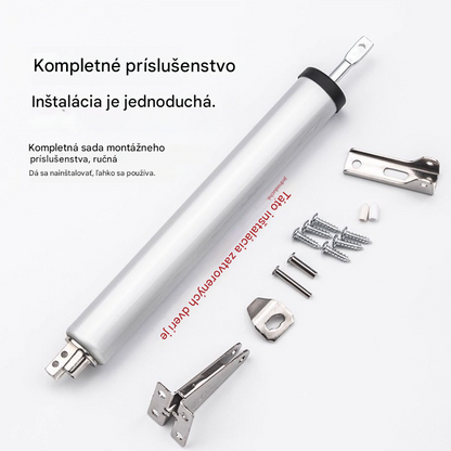 👍👍 Pneumatický zatvárač dverí, dvere s jemným zatváraním, mechanizmus tichého dovierania