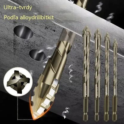 🛠🛠【6-dielna sada 26 eur】【4+5+6+8+10+12 mm】Sada vysokopevnostných 6-drážkových excentrických vrtákov