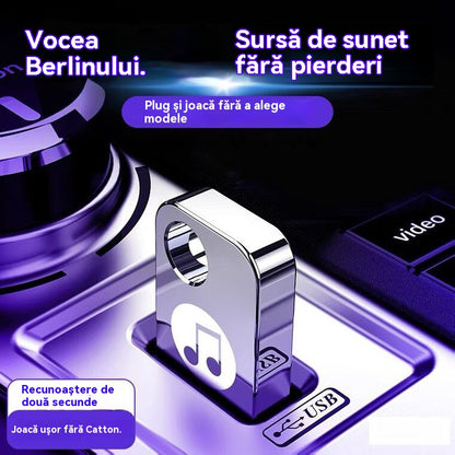🚗🎵🎵【Unidad flash USB de música】contiene 8000 canciones, 600 MV y efectos de sonido 6D