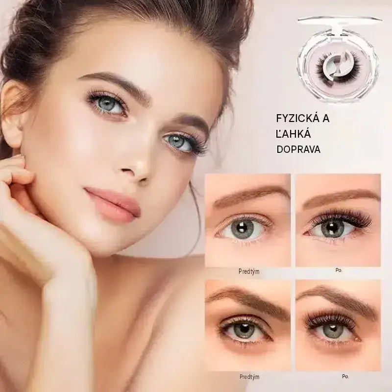 👁️✨Opakovane použiteľné samolepiace umelé mihalnice – nie je potrebné lepidlo, stačí jemne pritlačiť. Prirodzene natočené, opakovane použiteľné a ľahko odstrániteľné. Vaša nová kráska, ktorú musíte mať! 💕🌸