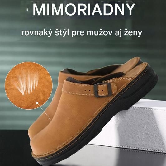 ✨【Ograniczona czasowo zniżka 50%】[39-48] 😎 Kapcie z prawdziwej skóry z miękką podeszwą