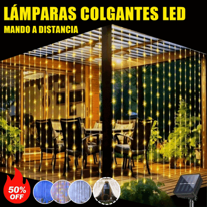 ✨🎄 【Descuento limitado -50%】Nuevas cortinas de luces LED con control remoto USB, perfectas para crear un ambiente cálido y decorativo.