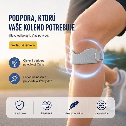 4 páry za 23 eur🏃‍♀️ Športová ortéza na koleno👉 Koleno potrebuje čas. Táto páska mu ho dáva.