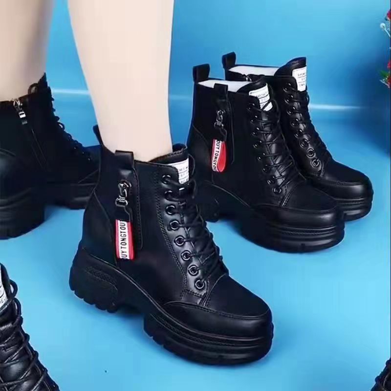 【50%OFF】💟【SLEVA 45%】【35-40】Nové silné plyšové zimní boty vyrobené z pravé kůže s tlustou, vysoce kvalitní bavlněnou podrážkou.