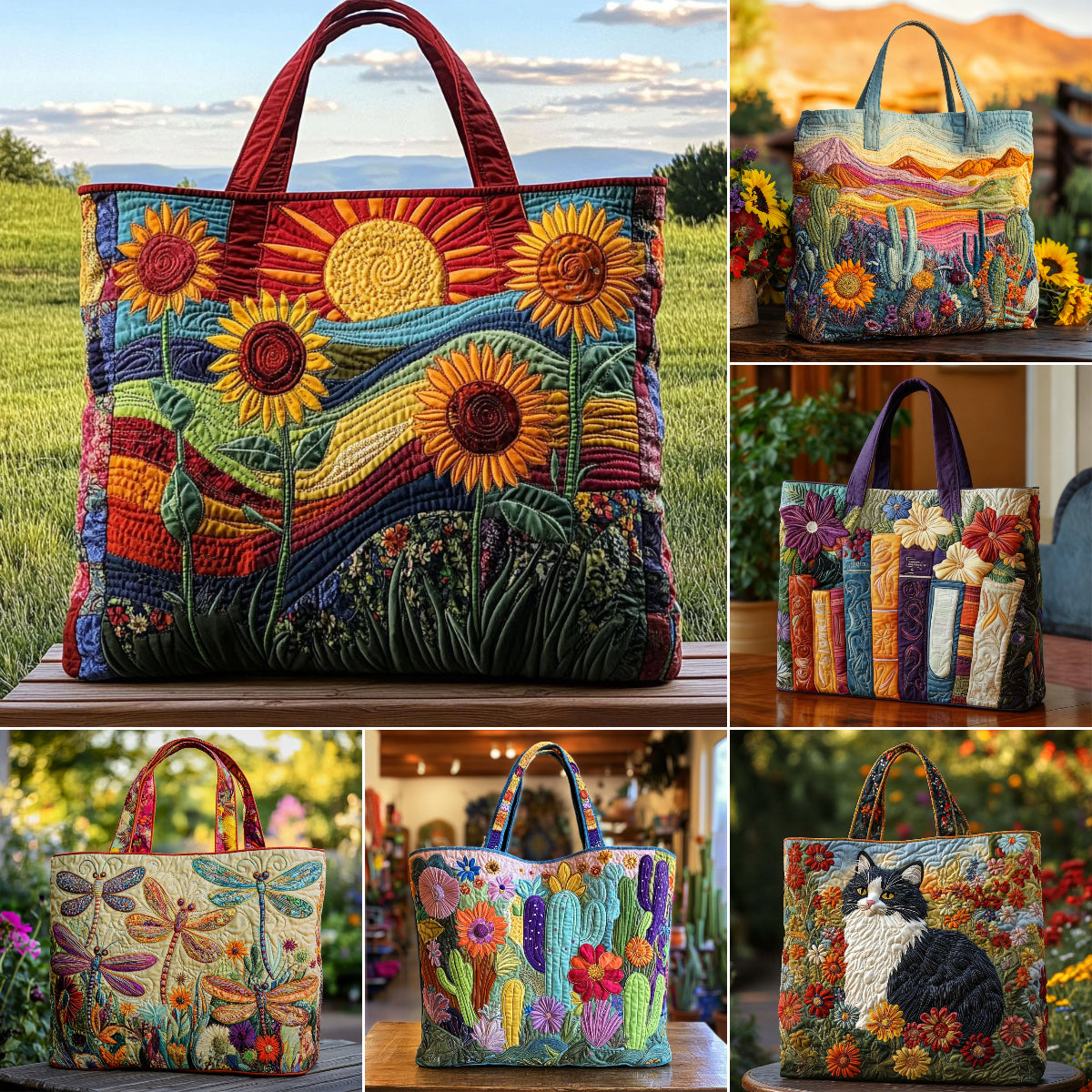 🔥👜【Časovo obmedzená polovičná cena】Potlačená kabelka (šírka 43 cm, výška 40 cm)