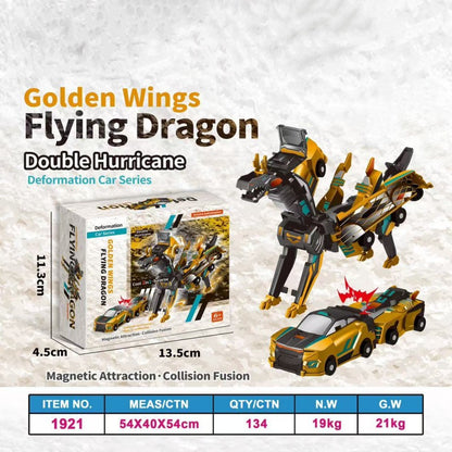 【Compra 1 y llévate 1 gratis】🎁Oferta especial✨Coche de dinosaurio transformable con colisión