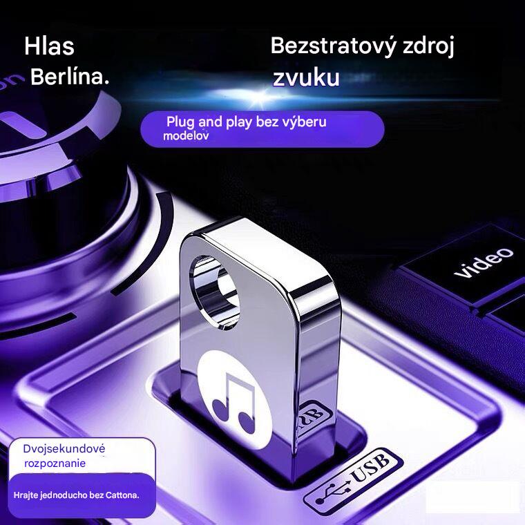 🚗🎵🎵【Hudobný USB kľúč】Vstavaných 8000 skladieb, 600 hudobných videí a 6D zvukové efekty