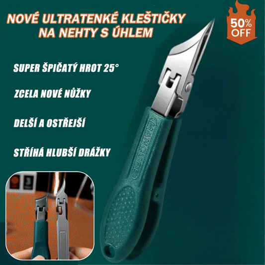 ✂️💅🔥 【Kúpte 1 a získajte 1 zadarmo】 Nová ultra tenká uhlová klieština na nechty – nevyhnutná pre domácu manikúru