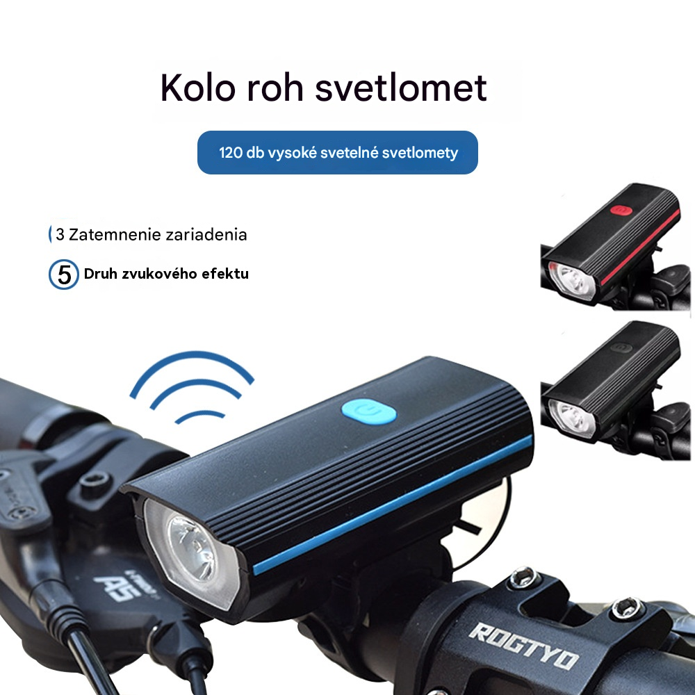 🔥【50% zľava】Svetlá na bicykel, nočné svetlá, vodeodolné, super jasné, s klaksónom a zadným svetlom, vďaka čomu je jazda v noci bezpečnejšia!