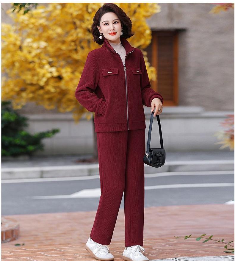 💥【50% de descuento por tiempo limitado】Conjunto casual de mujer de pana gruesa 2025 (chaqueta + pantalón)